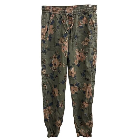 Anthropologie Boho Floral Print Pull-on Jogger Pants size S - Picture 1 of 9